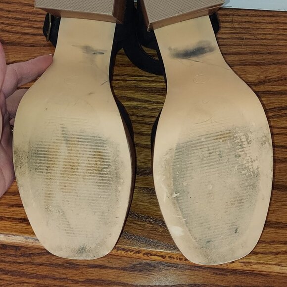 House of Harlow 1960 suede strap platform clogs - Picture 3 of 7